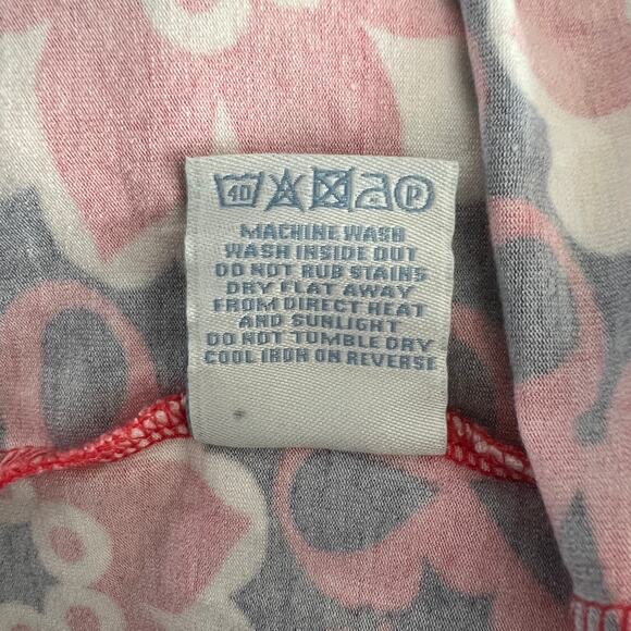 Boden Shift Dress Women's Size 10 Navy Coral Ivory Retro Jersey Popover - Picture 5 of 5